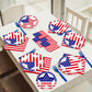 Wiooffen 96 Pcs Veterans Day Party Supplies Memorial Day Tableware Set 4Th Of July Paper Plates Patriotic Freedom Stars Party Pl