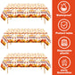 UROINEPA Thanksgiving Tablecloth 3 Pcs Fall Table Cloths Rectangle Maple Leaf Pumpkin Table Cloth Autumn Tablecover for Thanksgi