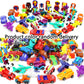 SCKTYZS Mini Transform Robot Car for Toddler, Converting Action Figures Include Pink Sports Car Red Police Car Blue Plane, Girl