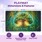 MTG Magic The Gathering Playmat Original Handcrafted Art, Non-Slip TCG Playmat with Rubber Bottom and Stitched Edges, Commander