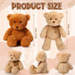 Wettarn 2 Pack Plush Bear Stuffed Animal 18 Inch Cuddly Bears Plush Cute Stuffed With Bow For Children'S Day Valentine Day Birth