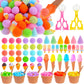 Oaxntgw 154 Pcs Ice Cream Sensory Bin Items Summer Counting Sorting Sensory Bin Filler Fine Motor Ice Cream Counts For Xmas Coun