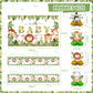 Safari Jungle Baby Shower Decorations, Jungle Animal Party Supplies Decor For Boy Girl Showers Birthdays With Banners Cake Toppe