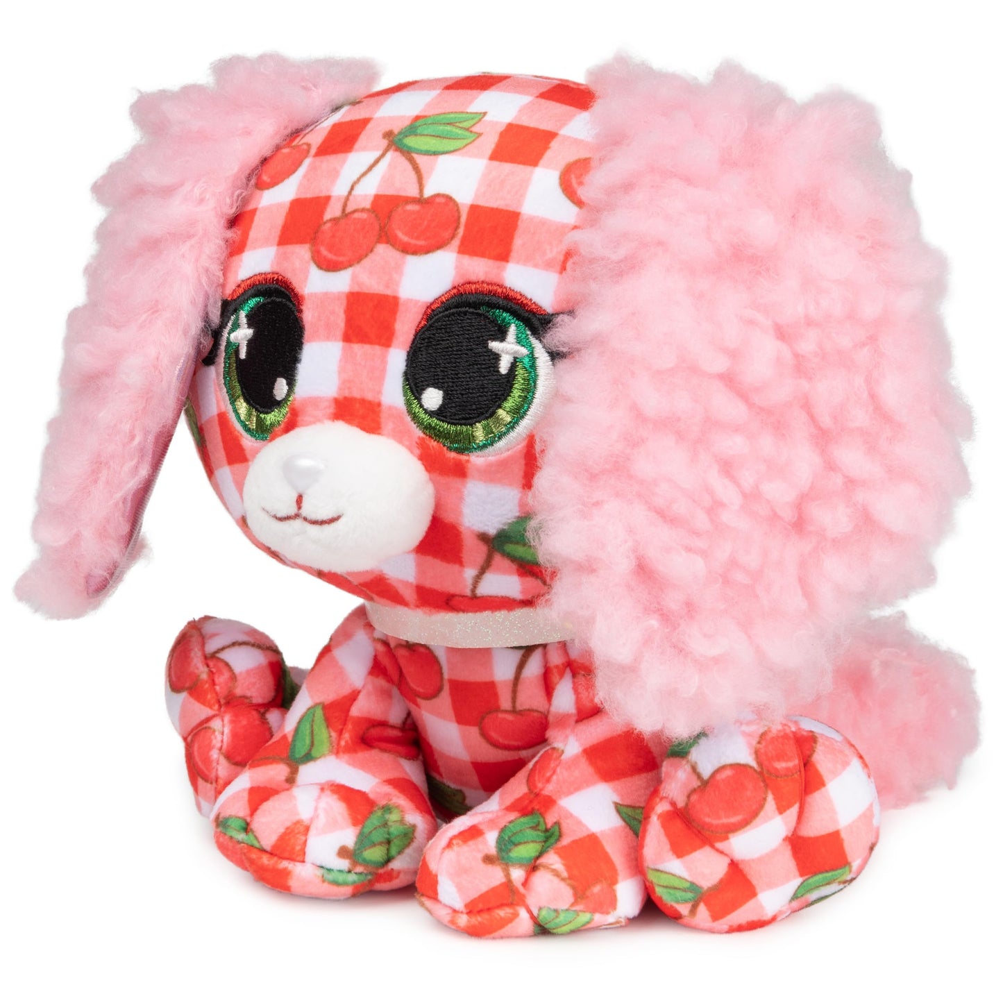 Gund P.Lushes Pets Juicy Jam Collection, Summer Cerise Puppy Stuffed Animal, Red/White, 6