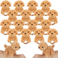 Ceenna 16 Pcs Valentine'S Day Puppy Stuffed Animal Slap Bracelets Cute Puppy Slap Bracelets 8.66 Inch Adorable Puppy Slap Wrist