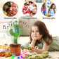 Hongsome Cactus Adjustable Volume Mimicking Toy, Talking Cactus Baby Toy That Repeat What You Say Singing Dancing,Funny Push Toy