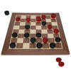 WE Games Wooden Checkers Set - 12 in. Red and Black, Model 181312, Classic Design