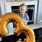 Gold Number 3 Balloon 40 Inch, 3 Balloon Number, 3Rd Birthday Decorations, Gold Party Supplies For Boys Girls