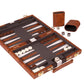 Backgn Set 18 inch  Large - Classic Board Game for mature-themeds and Kids with enhanced Leather Case - Includes Strategy & Tip Guide (Brown)