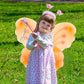 Chivao 15 Set Princess Fairy Wings Set 15 Pcs Butterfly Wings For Girls Butterfly Angel Wings 15 Pcs Fairy Wands Butterfly Costume For Girls Kids Christmas Dress Up Role Play (Colorful)