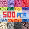 500 Pieces Classic Building Bricks in 15 Popular Colors and 12 Mixed Shapes, Creative Small Building Blocks Set Learning Educati