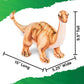 Real Planet 15' Stuffed Dinosaur Plush - Dinosaur Stuffed Animals, Dino Plushie, Baby Stuffed Dinosaur, Little Boy Dinosaur Toys, (Brown Shunosaurus, 15') (15' Long)