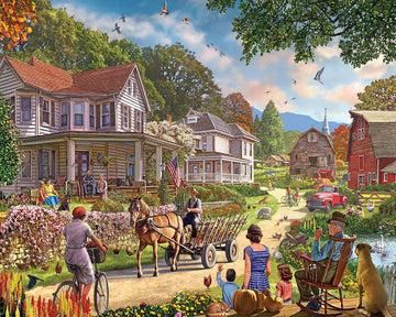 White Mountain Puzzles - Country Weekend - 1000 Piece Jigsaw Puzzle For Adults & Kids - Fun Family Activity - 24''X30''