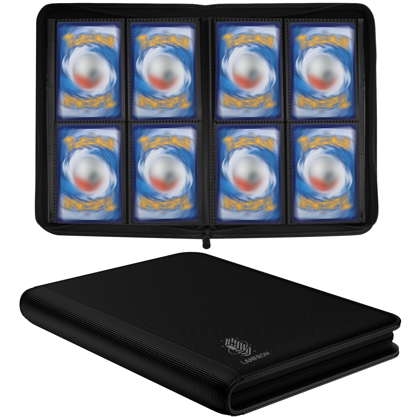 Trading Card Binder with Sleeves  enhanced 4 Pocket Ringless Card Binder 160 Side Loading Pocket PU Card Collection Binder  Collectible Card Albums Card Folder for MTG  TCG  Sports Cards  Game Cards