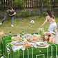 Wnink 4 Pack Soccer Plastic Tablecloth Soccer Party Decorations Disposable Rectangle Soccer Grass Table Cover Soccer Pattern Soc