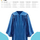 Preschool Graduation Gown And Cap With Tassel Printed Graduation Stoles Certificate Shiny Graduation Gown For Kindergarten (Blue