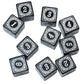 SmartDealsPro 10-Pack D6 Six Sides 16mm Dice Die for DND MTG PRG Wow Table Game Math Teaching (White Letter)