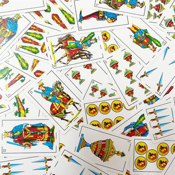 2 Decks Spanish Playing Cards Cartas Españolas, Baraja Española, Briscas Cards Puerto Rico, Mexican Plastico Spanish Cards (With Playing Card Boxes)