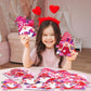 Chiisong 48 Pcs Valentines Day Craft Kits DIY Valentines Heart Craft Set Valentines Heart Ornaments Kit Make Your Own Valenti