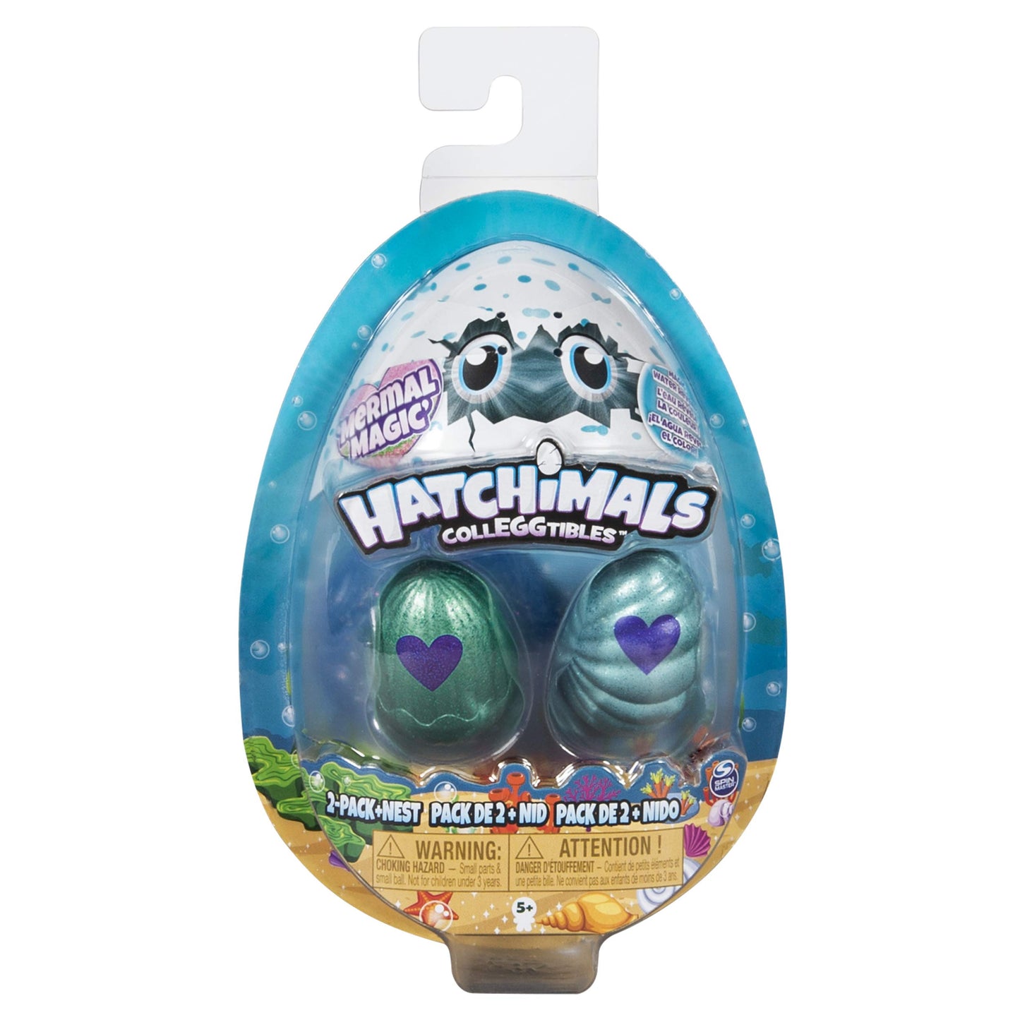 Hatchimals Colleggtibles, Mermal Magic 2 Pack + Nest With Season 5 (Styles May Vary)
