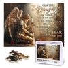 Christian Jigsaw Puzzles 500 Pieces for Adults, Warrior Woman with Bible Verses, Inspirational Religious Wooden Puzzle, Faith-Ba