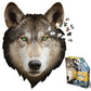 Madd Capp Puzzles - I Am Wolf - 550 Pieces - Animal Shaped Jigsaw Puzzle