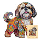 Wooden Puzzles for mature-themed  Shih Tzu Dog Wooden Jigsaw Puzzle  Unique Wood Shape Cut Puzzle  Best Gifts for Puzzle Lovers (S-8 * 8.4in-100pcs)