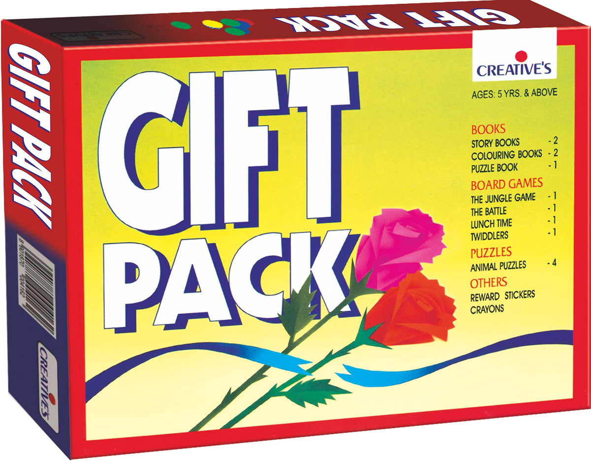 Creatives Gift Pack | Assorted Pack for Kids | Colouring Books | Animal Puzzles | Jigsaw Puzzles | Educational Puzzles | Brain B