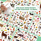 800 Pieces Jungle Animal Stickers Realistic Zoo Animal Stickers Safari Animal Stickers Sea Animal Stickers For Water Bottle Scrapbook Class Rewards Sea Animal Party Supplies (Farm Animal)