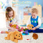 KMUYSL Puppy Stuffed Animals - Plush Mommy Dog with 4 Baby Puppies, Multicolor, Ideal Gift for Kids Ages 3-8