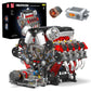 Mould King V8 Engine Model Kit, 2718 PCS Plastic Building Blocks, STEM Engineering Toy, Model WX10130-LZUSYL