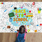 Naozinebi Back To School Coloring Poster For Kids Giant Coloring Poster Large Welcome Back Coloring Tablecloth Jumbo Coloring Bo