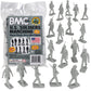 Bmc Marx Plastic Army Men Marching Us Soldiers - Gray 27Pc Ww2 Figures Made In Us
