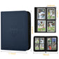 Trading Card Binder 4 Pocket  GERMUN PU Cover Card Binder for 160 Cards  enhanced Trading Card Holder Folders  Double Sided Pocket Card Album for MTG  TCG (Blue)