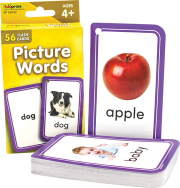 Teacher Created Resources Picture Words Flash Cards (Ep62042) 3-1/8'' X 5-1/8''