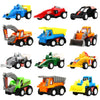 Yeonha Toys Pull Back Vehicles, 12 Pack Mini Assorted Construction Vehicles and Race Car Toy, Vehicles Truck Mini Car Toy for Ki