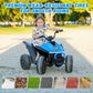 24V Kids ATV, 2 Seater Ride-On ATV for Kids Age 4-8 with 4 Spring Suspensions Power Wheel Electric Vehicle Car with Music, Led L