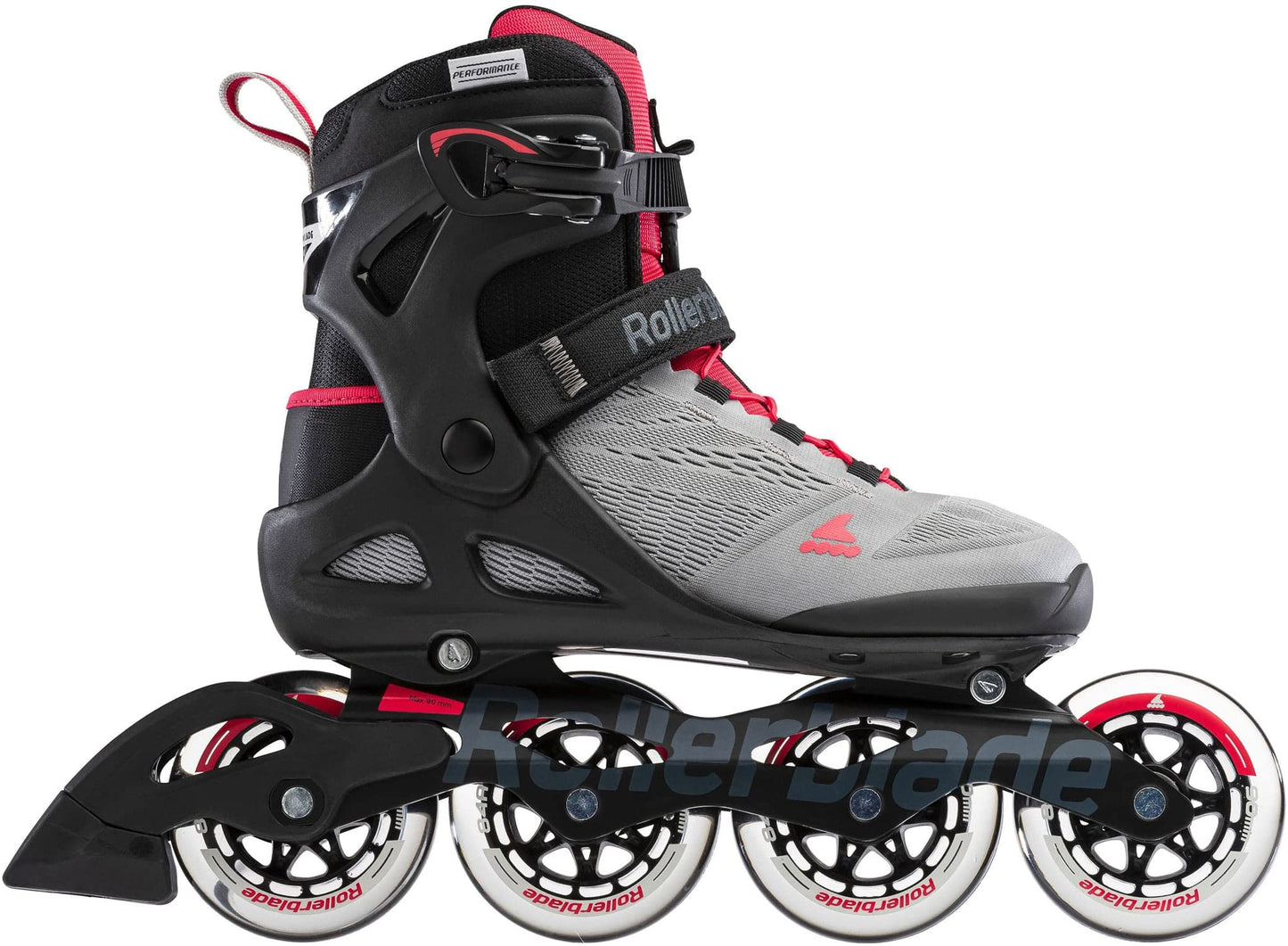 Rollerblade Macroblade 90 W Inline Skates, Size 7, Neutral Grey/Paradise Pink, Model 07100500A06, Durable Plastic Material