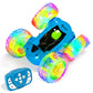 Contixo RC Stunt Car 4WD 2.4GHz - Double-Sided 360 Rotating Remote Control Car with LED Lights, for Kids Age 4-12, Blue