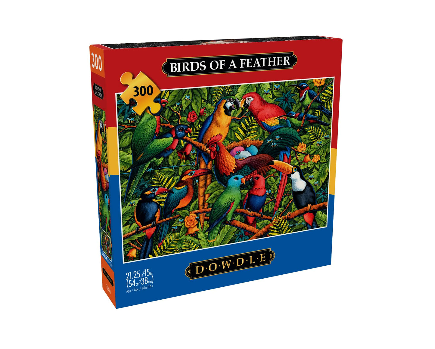 Buffalo Games - Eric Dowdle - Birds Of A Feather - 300 Piece Jigsaw Puzzle For Adults Challenging Puzzle Perfect For Game Nights - Finished Size Is 21.25 X 15.00