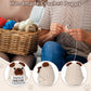 Lodeskee Crochet Affirmation Sign - Pug 02-Pawesome, White, Handmade Emotional Support Gift for Women & Dog Lovers