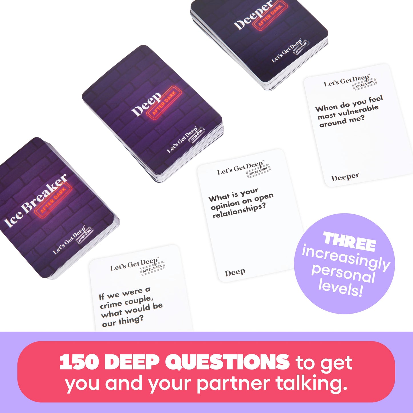 WHAT DO YOU MEME? Let's Get Deep After Dark Expansion Pack - 150 Cards - Couples Game - Multicolor - Model DEEPEXP313