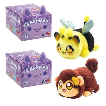 Aphmau 6” Meemeow Mystery Plush – Series 1 Safari - 2 Pack; Youtube Gaming Channel, Blind Box, 2 Of 8 Possible Safari Meemeows, Official Merch