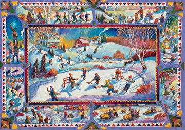 Buffalo Games - John H Burrow - Winter Pickup - 300 Piece Jigsaw Puzzle For Adults - Challenging Puzzle Perfect For Game Nights - Finished Size Is 21.25 X 15.00