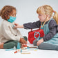 Tender Leaf Toys - Doctors Bag - Doctor Pretend Play Toy Medical Kit for Children- Promotes Imaginary and Creative Roleplay, He