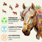 Wooden Puzzles for mature-themeds  Wood Horse Puzzle  Unique Gifts for Men Women  mature-themed Puzzles (S-8.5 * 8.1in 100pcs)