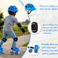 Jaspo Kids Delite Intact Junior Skates Combo (Skates+Helmet+Knee+Elbow) Suitable for Age Upto 5 Years, Unisex, Outdoor Wheel, Bl