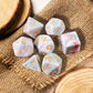 Role Playing Dice Set - 16mm Polyhedral DND Dice in Mixed Colors (Red, Dark Green, Light Green) - Perfect for Dungeons and Drago