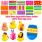 20 Pcs Prefilled Easter Eggs With Rubber Duckies Bright Colorful Easter Eggs Prefilled With Variety Bunny Duckies For Kids Easter Basket Stuffers And Party Favors