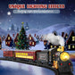 Unih Electric Train Set,Train Toys With Smoke,Lights & Sounds,Toy Train With Steam Locomotive Engine,Luminous Passenger Car & Tracks, Xmas Train Toys For Boys Kids 3 4 5 6 7 8+ Year Old Gifts